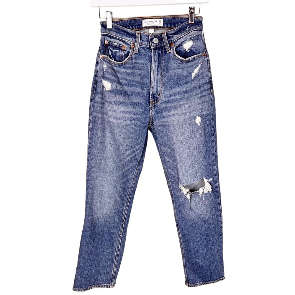Abercrombie & Fitch The Ankle Straight‎ Ultra High Rise Curve Love Jeans